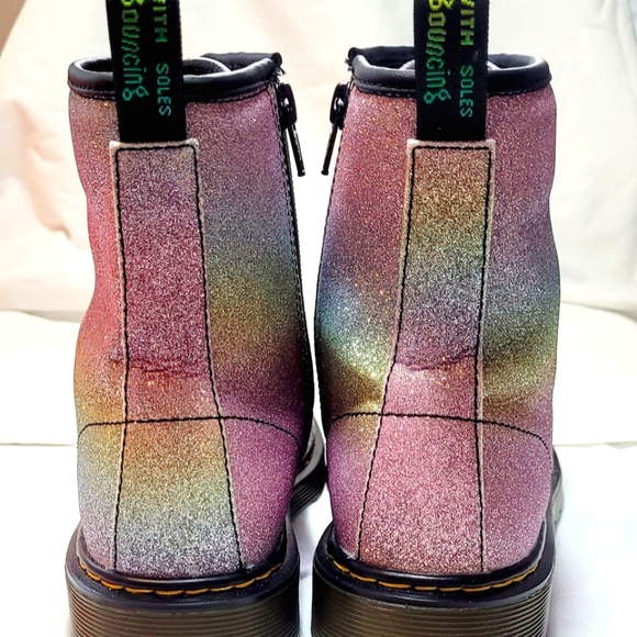 Dr. Martens Pascal Rainbow Glitter Boots. Womens size 7. - Picture 3 of 6